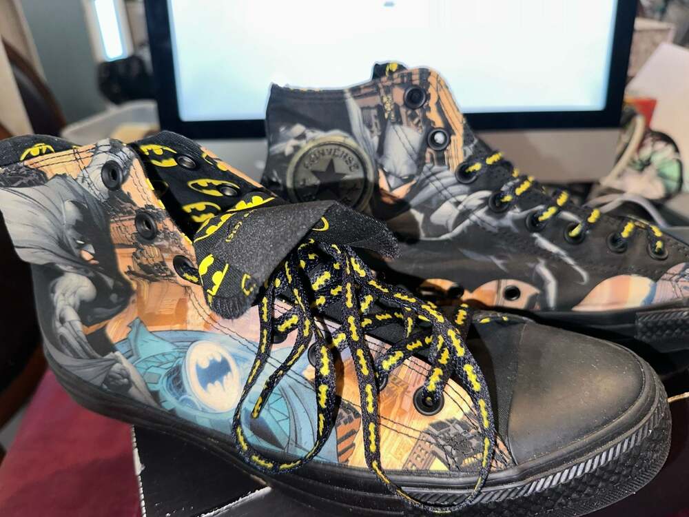 Converse All Star Chuck Taylor Batman High Tops Shoes Sneakers Size 9 DC